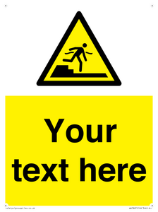 Custom warning Submerged step or steps